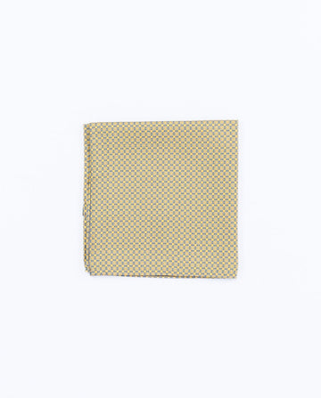 Light Yellow Pocket Squares 100% Silk